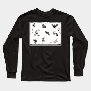 Flash Tattoo Design Long Sleeve T-Shirt